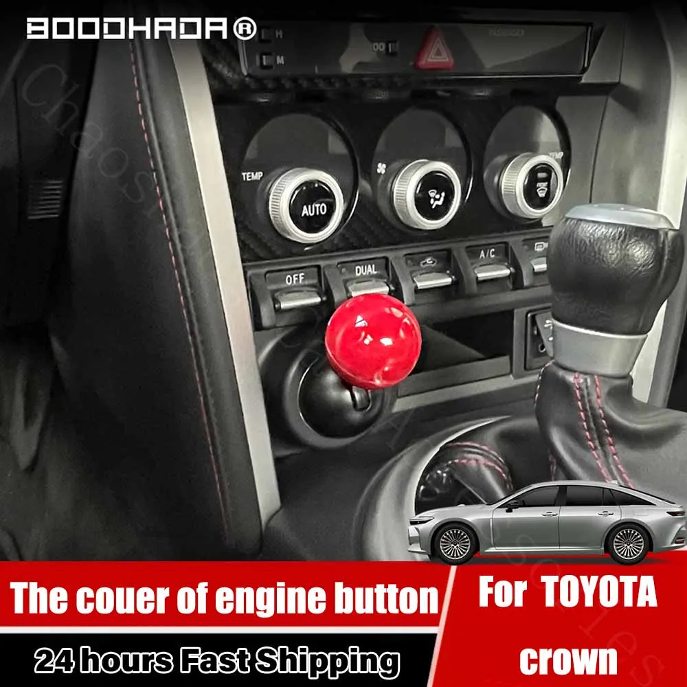 

For TOYOTA crown Car Engine START Button Replace Cover STOP Switch ball style Car Accessories