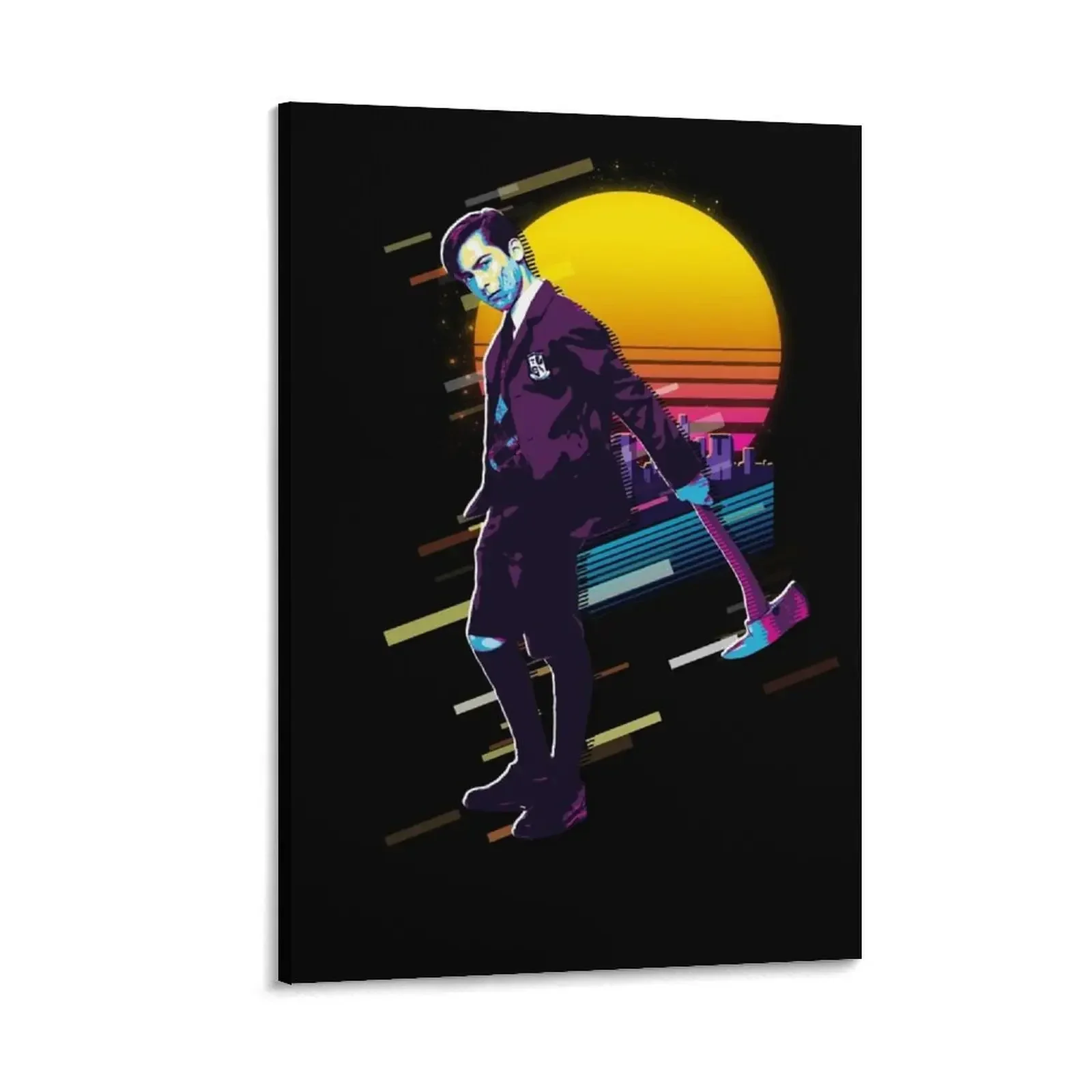 

The Umbrella Academy Number Five In Retro Sunset 80s Style Canvas Painting interior paintings room decors aesthetic Wall posters