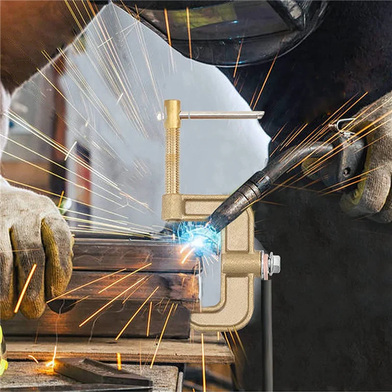 

AS94-4X Welding Ground Clamp, 500A Current G-Type Solid Brass Ground Clamp, 43Mm Jaw Width For Tig Mig MMA Welders