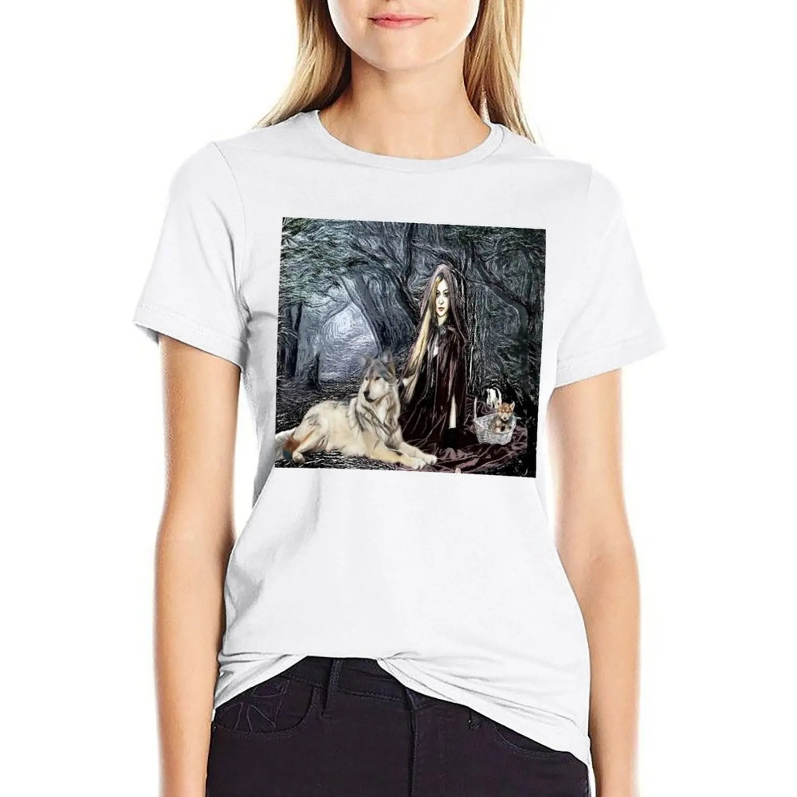 

Lady Of The Wild T-shirt funny hippie clothes tees Women's clothing