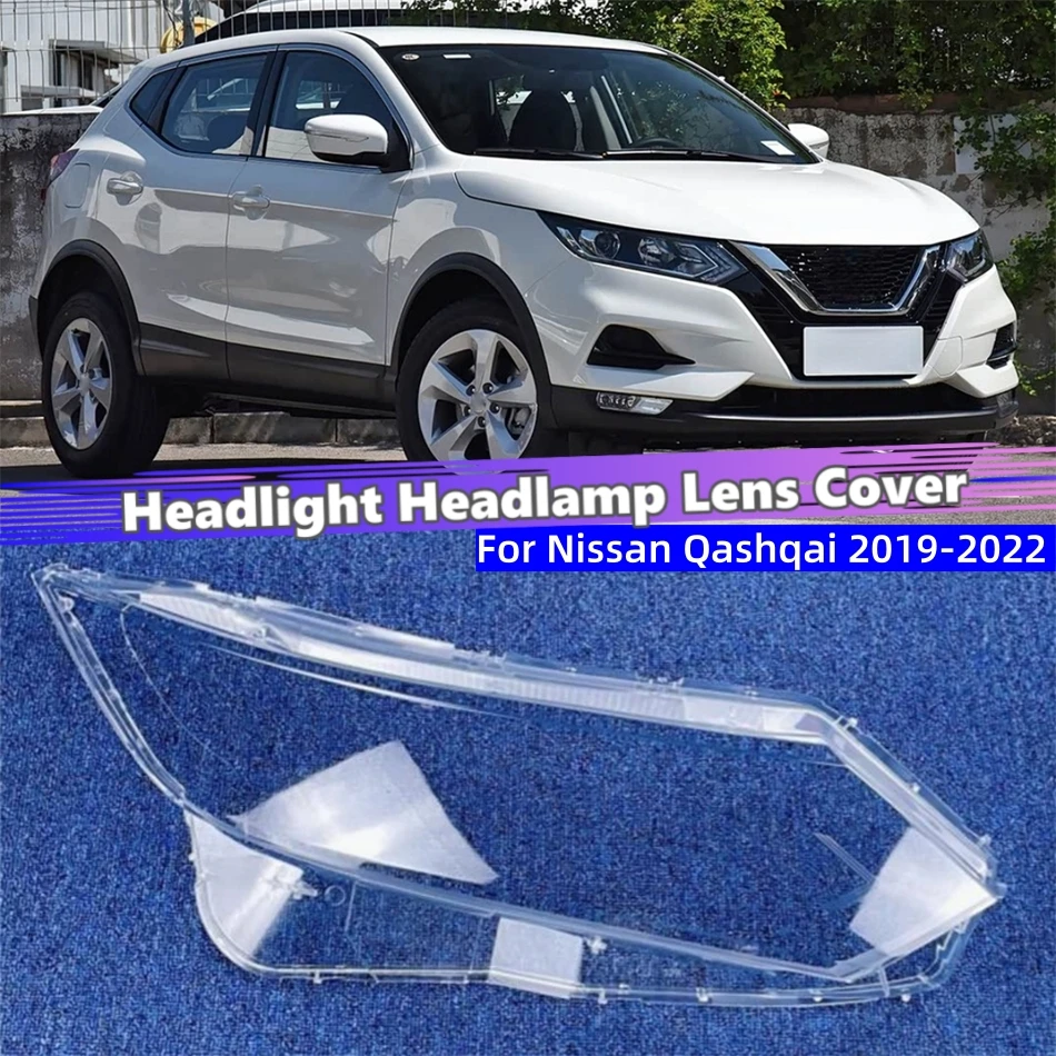For Nissan Qashqai 2019 2020 2021 2022 Auto Accessories Polycarbonate High Gloss Fully Transparent Headlight Protection Cover