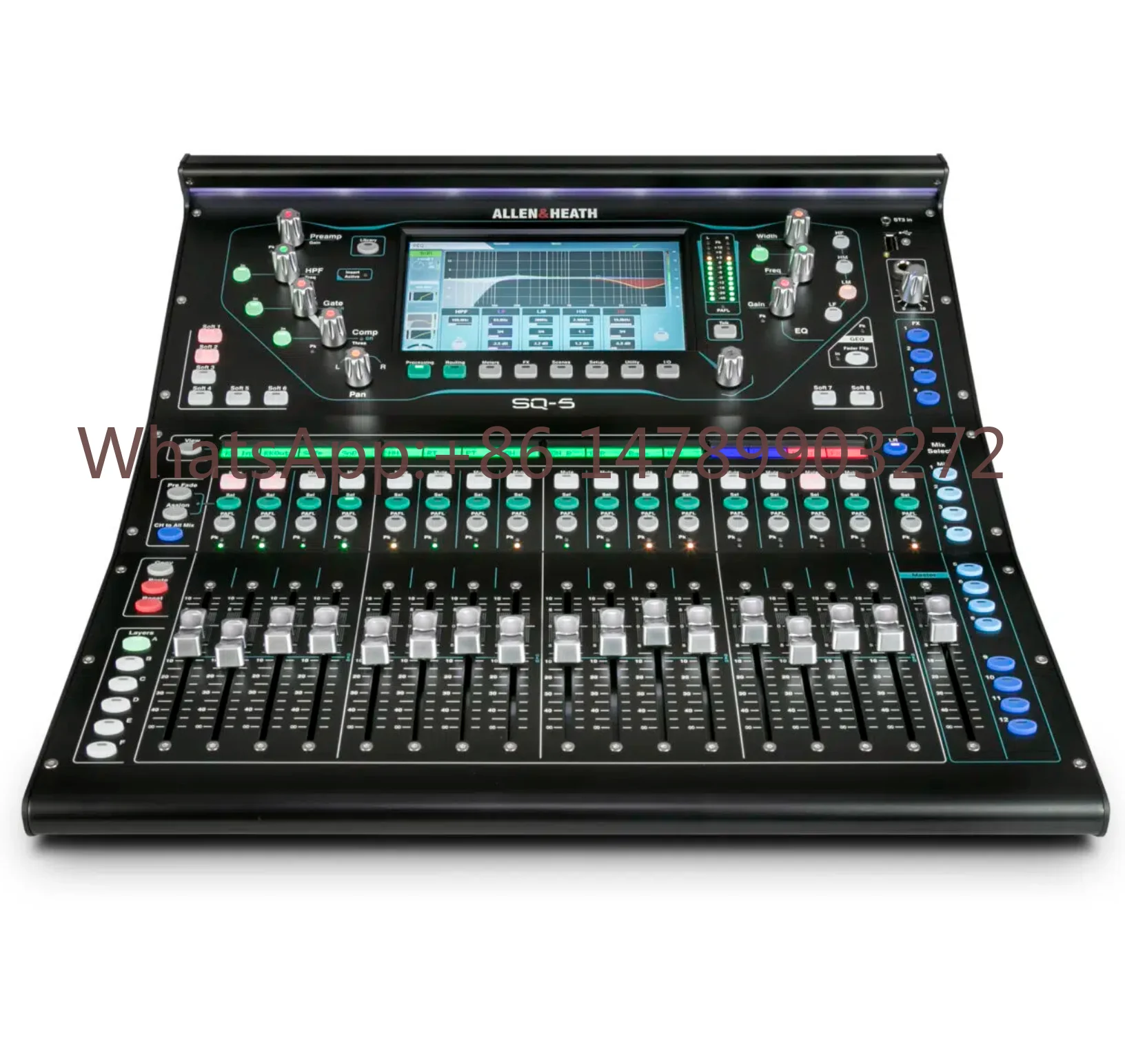 Allen&Heath SQ-5 96kHz XCVI FPGA 48 Canais Novo Padrão Compacto de Metal Misturadores Digitais Montáveis em Rack para Instalação de Áudio e Vídeo ao Vivo