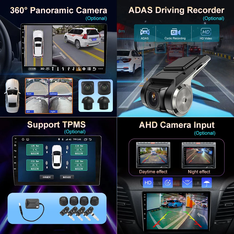 4G DSP Car Player Android Auto Carplay Radio Touch Screen Gps Navi 360 Camera Multimedia System for Wuling Bingo Plus 2023 2024 view 6