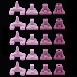 20Pcs Dental Ceramic Firing Pink Pegs Dental Lab for Single Porcelain Crown Oven Tray Ceramist Tool