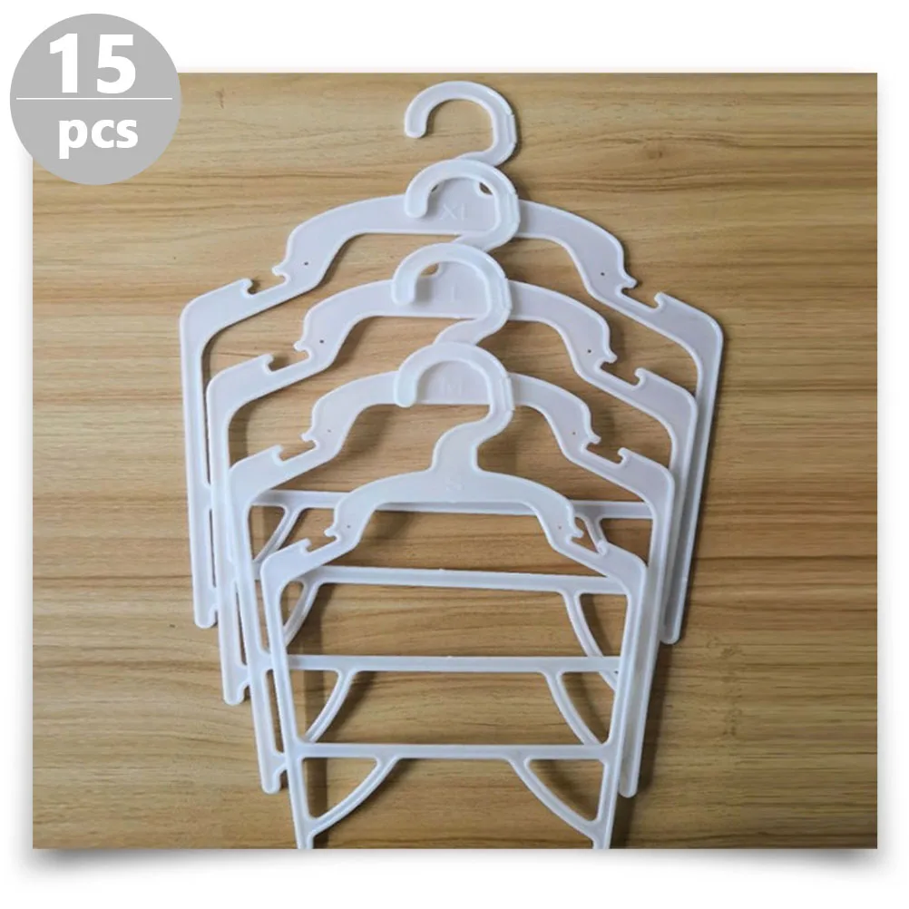 

15 Pcs Dog Clothes Rack Lightweight Pet Hangers Puppy Fold for Pets Clothing Firm Suspension