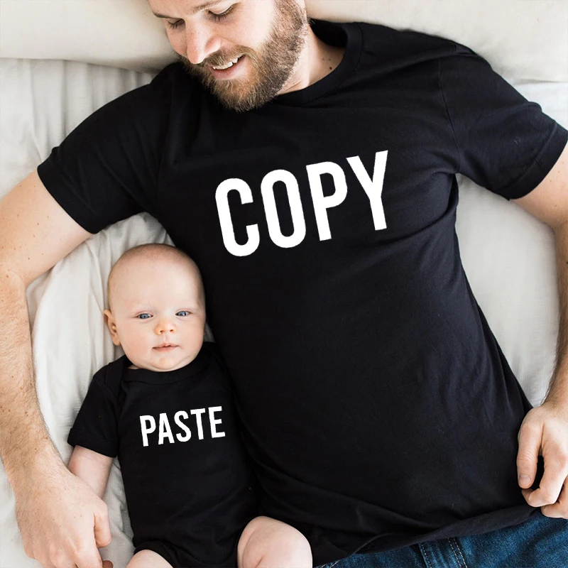 

Dad and Son Matching Shirts Copy Paste Shirt Mommy and Me Shirts Matching Family Shirts Gift for Dad 13-24m Summer m