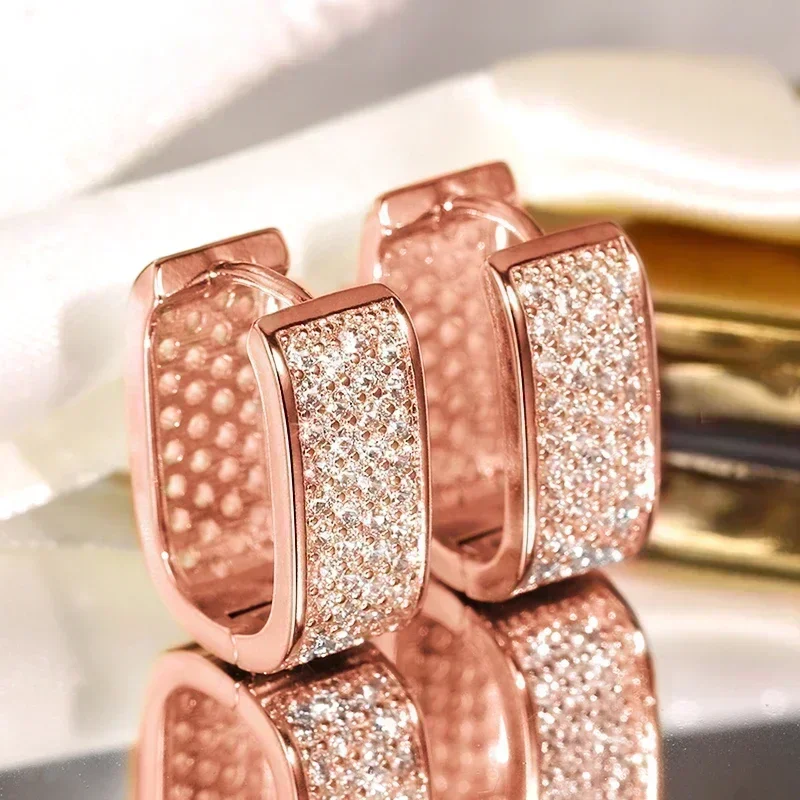 Hottest Hoop Earrings for Women 3 Metal Colors Fashion Versatile Female  Wedding Party Daily Wear Trendy Jewelry