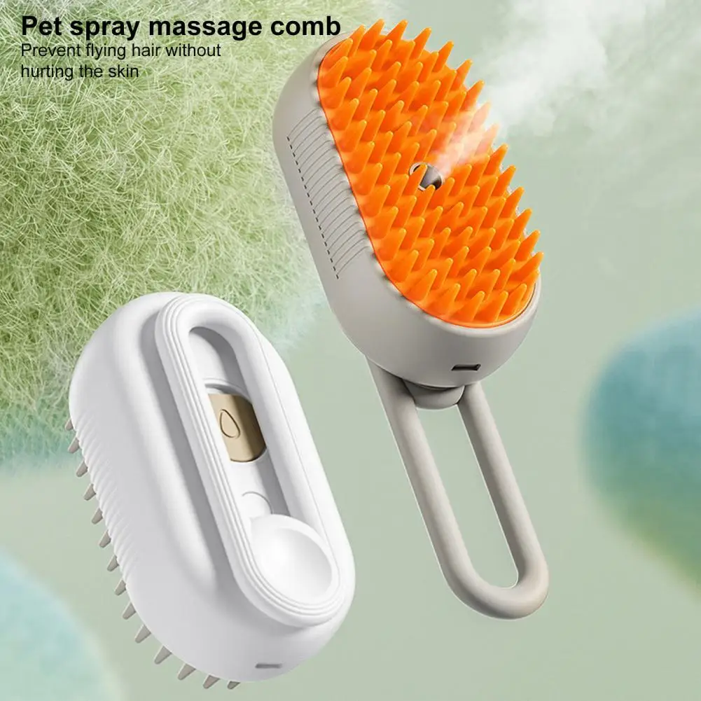 

1 Set Pet Grooming Comb 3-in-1 Cat Steamy Brush Self-Cleaning Dog Grooming Brush Electric Pet Massage Comb расческа для кошек