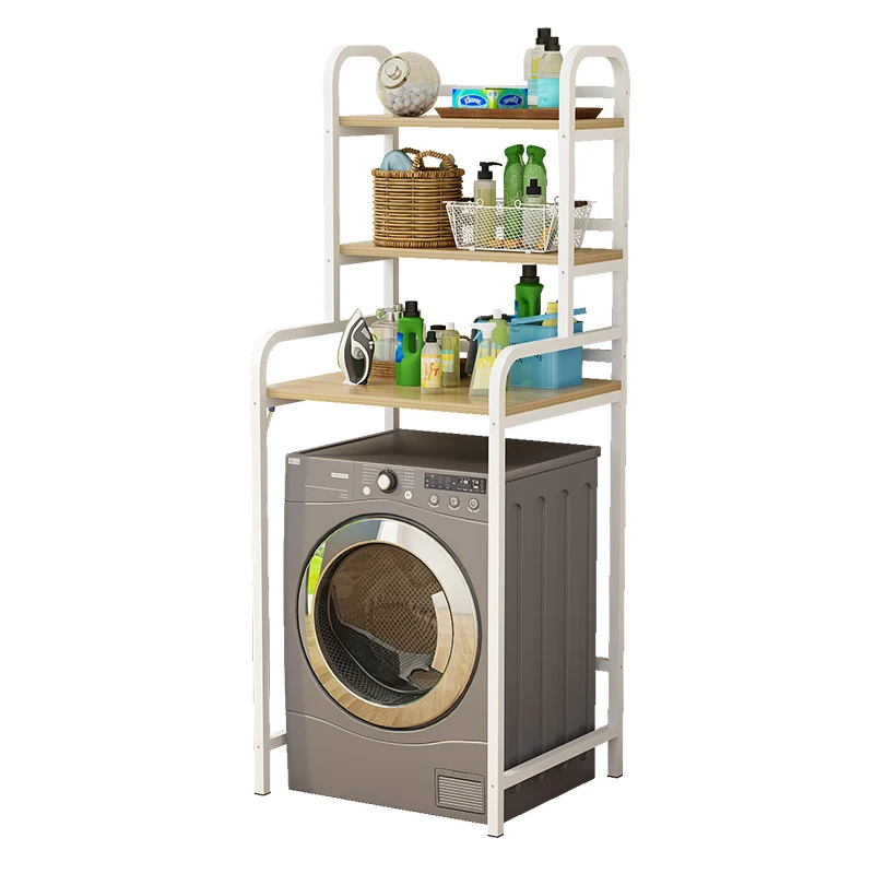 

Drum washing machine, wave wheel flip cover, floor to floor multi story bathroom balcony storage rack