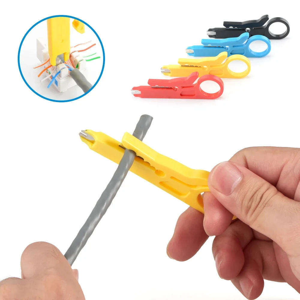 

Cable Stripping Wire Cutter Crimping Tool Multi Stripper Knife Crimper Pliers Mini Portable Decrustation Electrical Straight