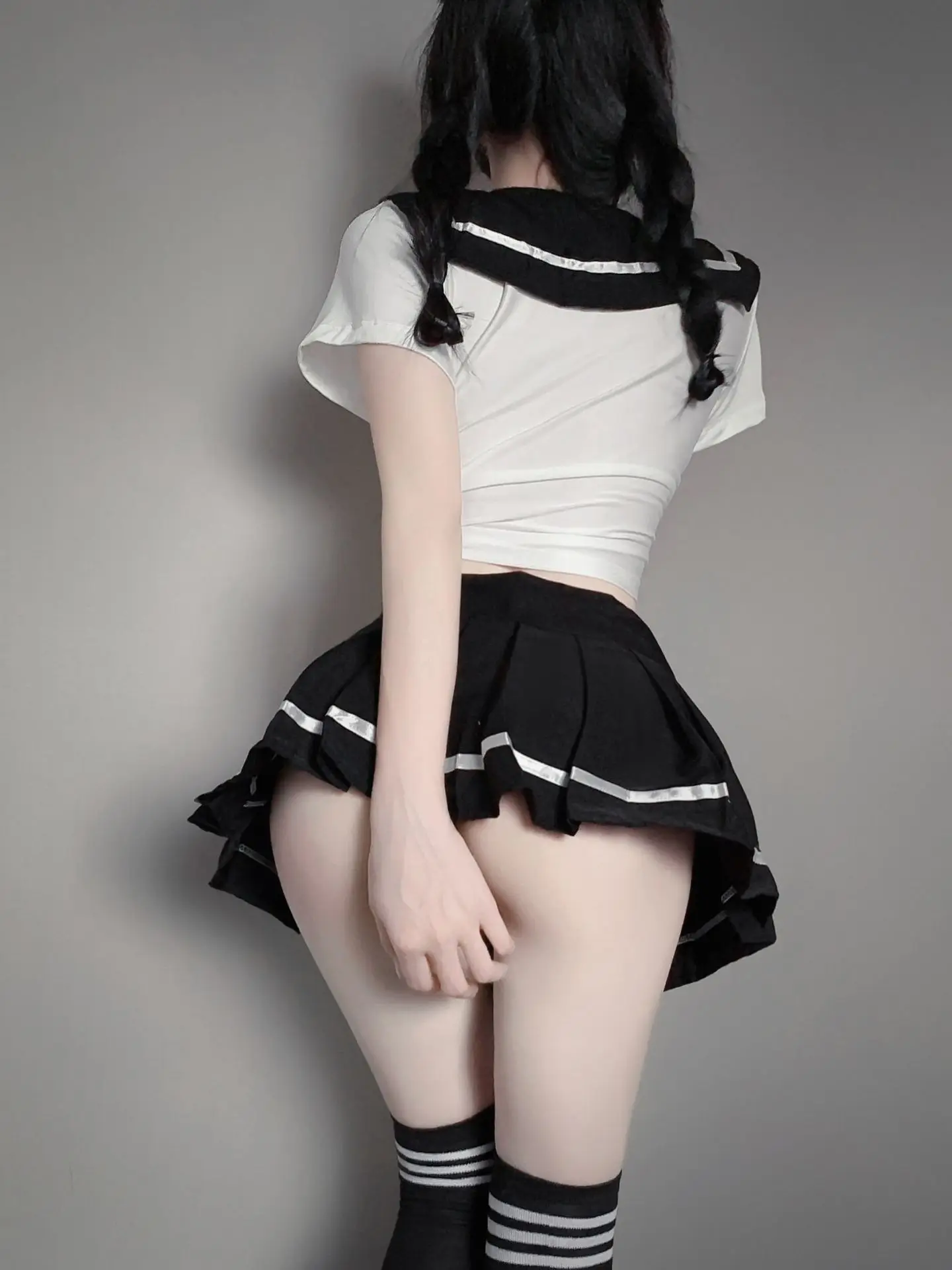 Sexy Pleated Skirt Underwear Female Sexy JK Uniform Mature Charm New Seduction Passion Suit Pure Lovely Student Skirt Set AVSQ