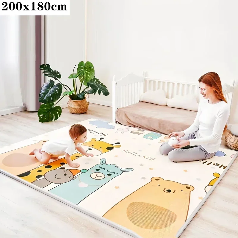 Baby Play Mat 200x180cm Large Size Toys for Children Safety Rug Playmat Developing Mat Baby Room Crawling Pad Folding Mat Carpet