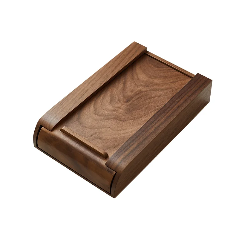 Wood Storage Box Under Desk Adhesive Natural Home Storage Hidden Drawer Stationery Container Wooden Study Accessories