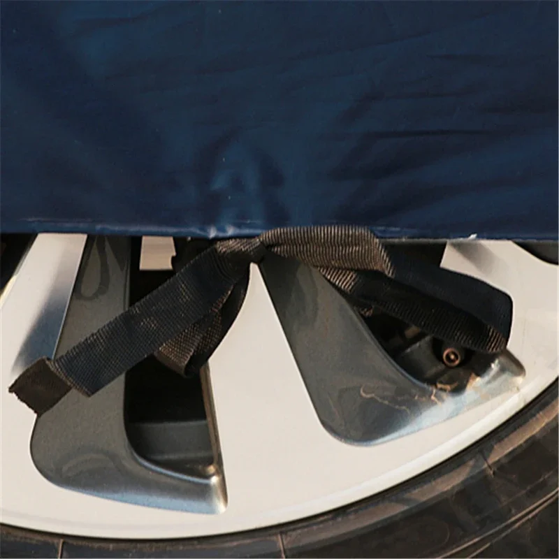 Universal Full Car Covers Outdoor Waterproof Sun UV Rain Snow Protection Black Car Case Cover S-XXL SUV/Sedan Car Zipper Design