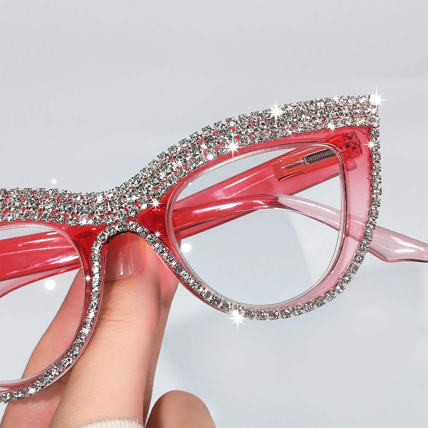 2 Stück elegante Cat-Eye-Lesebrillen für Damen und Herren, Büro- und Computergebrauch, trendige Lesebrillen, Computerbrillen – Detail 12