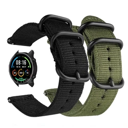 Dla Xiaomi zegarek S1 aktywny pasek Watchband Mi zegarek kolor 2 bransoletka sportowa 22mm Nylon Sport opaska na nadgarstek do Xiaomi Mi zegarek kolor