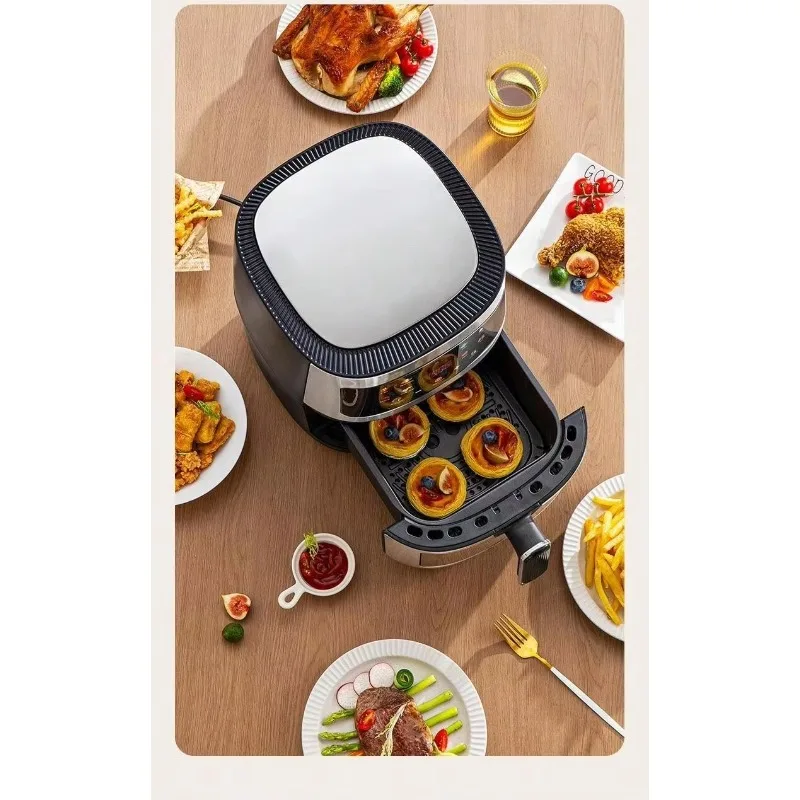 مطبخ منزلي سهل الطبخ غير لاصق 8 لتر مقلاة هوائية رقمية ذكية تعمل باللمس #4