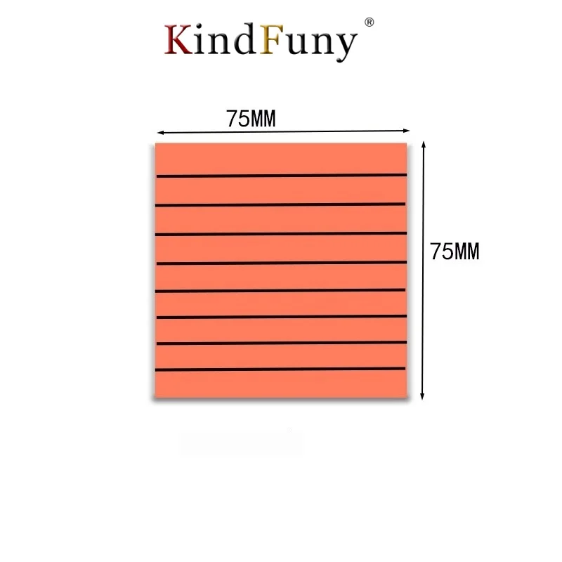 ملاحظات لاصقة في أعواد لاصقة مسطرة مشرقة، وسادات مذكرة قوية ملونة فائقة اللصق، 50 ورقة/لوحة مذكرة #5