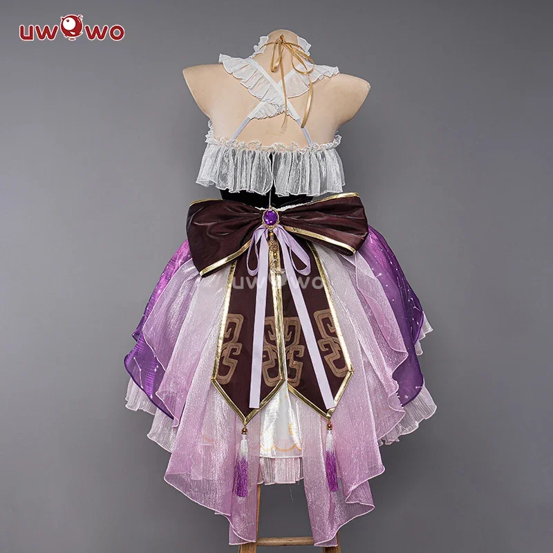 Honkai estrela ferroviário cosplay fantasia, Fu Xuan, vestido de empregada fuxuan, uniforme para menina, roupas cosplay, pré-venda