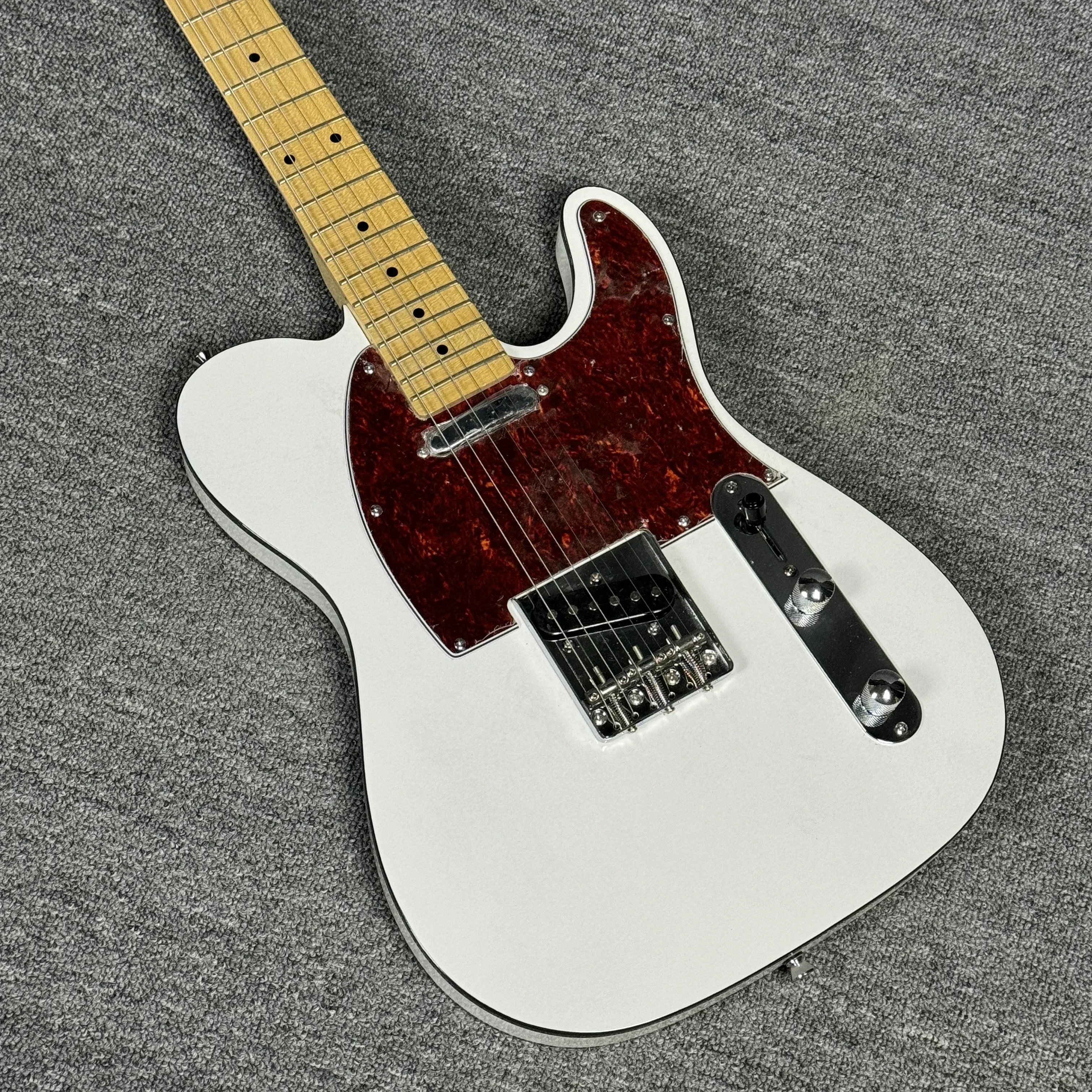 الأحمر والأبيض TL شحن مجاني الغيتار الكهربائي صفقات قيمة كبيرة على لوحة أصابع خشب الزيزفون ذات نوعية جيدة في الأوراق المالية