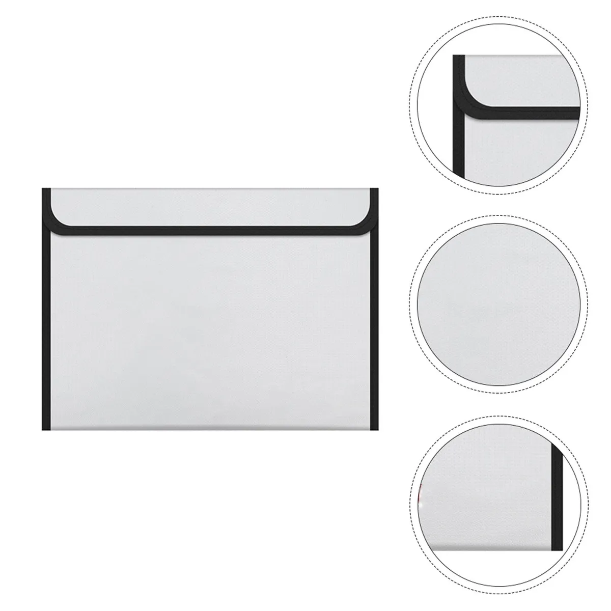

Fireproof Waterproof Documents Bag Large Capacity Double Layer Safety File Storage Office Document Organizer Security File Bag