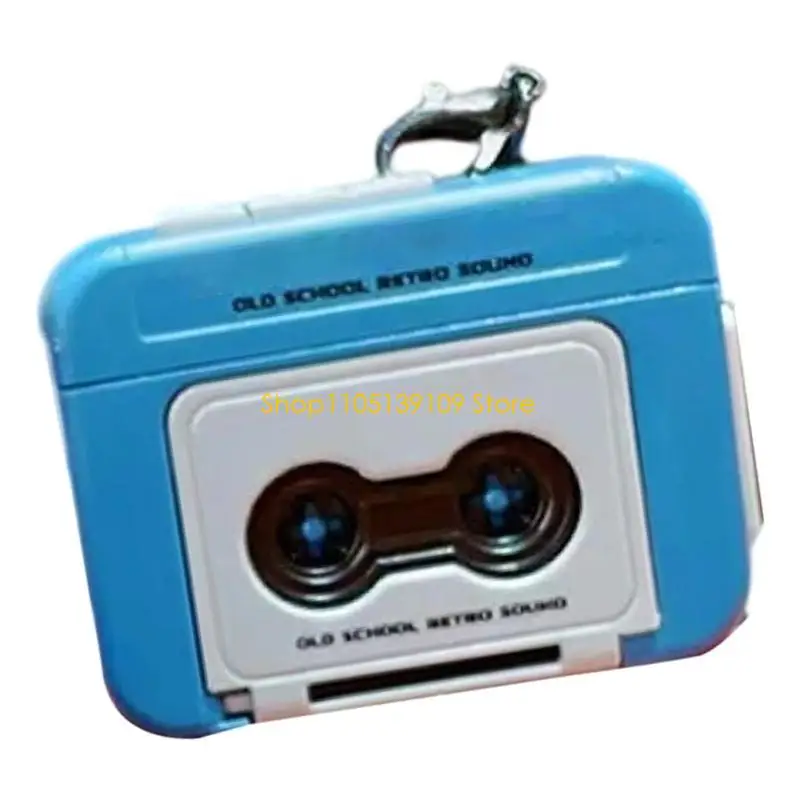 الإبداعية تسجيل الصوت مفتاح فوب الرجعية مشغل موسيقى تصميم 15s تذكير وظيفة حقيبة عصرية سحر سيارة الديكورات العنصر