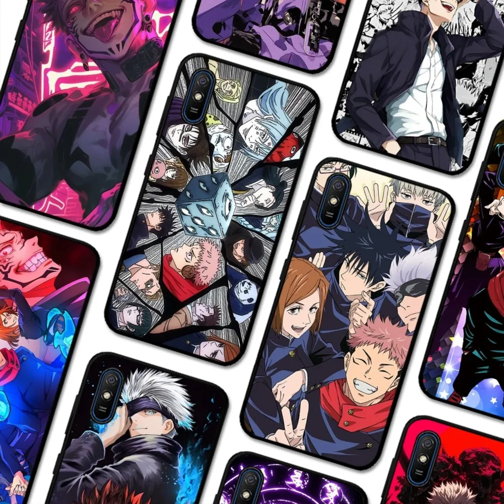 

Cartoon Anime Jujutsu Kaisen Phone Case For Redmi 5 6 7 8 9 10 Plus Pro 6 7 8 9 A GO K20 K30 K40 Pro Plus F3 Fundas