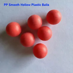 Red Polypropylene PP Smooth Hollow Plastic Balls Precision Sphere Floating Ball Diameter 7.8/9.5/20/25mm