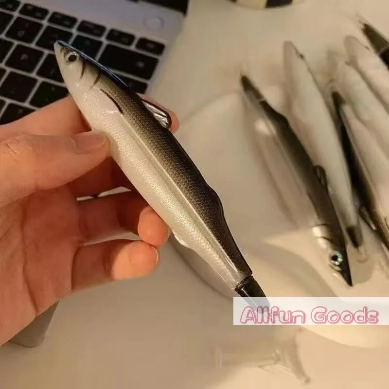 [TG835]1/3/5Pcs Fun Realistic Fish Shaped Gel Pen Smooth Writing Office Students Stationery Gift School Supplies