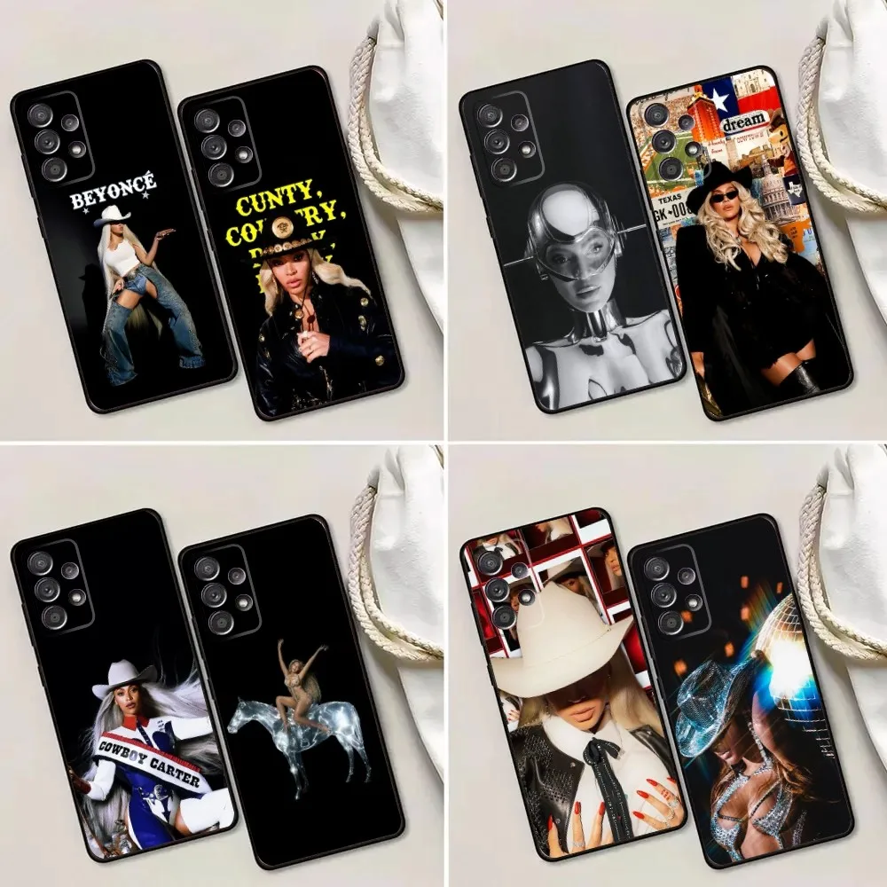 

Beyonce COWBOY CARTER Phone Case For Samsung Galaxy A13,A21s,A22,A31,A32,A52,A53,A71,A80,A91 Soft Black Phone Cover