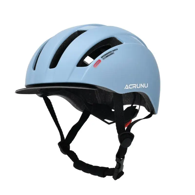 Cross Border Popular Bicycle Electric Helmet Pulley Road Mountain Safety Hat With Characteristic Taillight Fall Wear Resistance