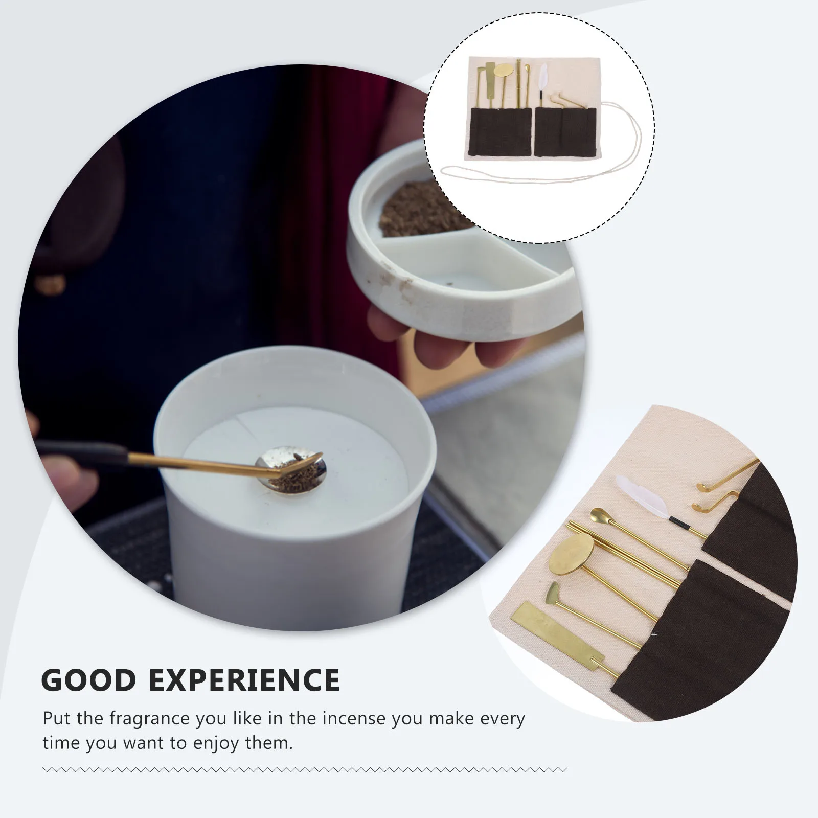 

7Pcs Brass Incense Tools Kit Incense Cone Making Set DIY Home Fragrance Supplies Yoga Meditation Temple Accessories