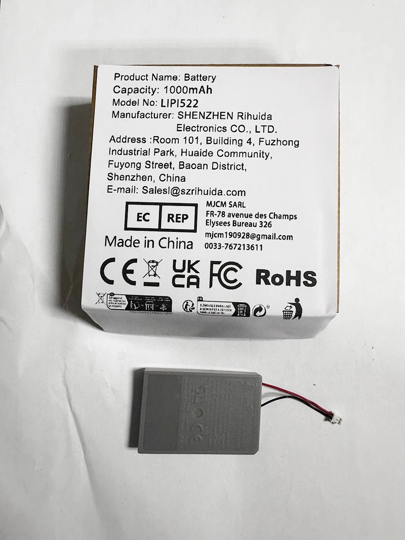 Bateria zamienna 3.65V do słuchawek bezprzewodowych Sony PlayStation PS4 PS5 PULSE 3D, akumulator LIPI522 — zdjęcie produktu 7