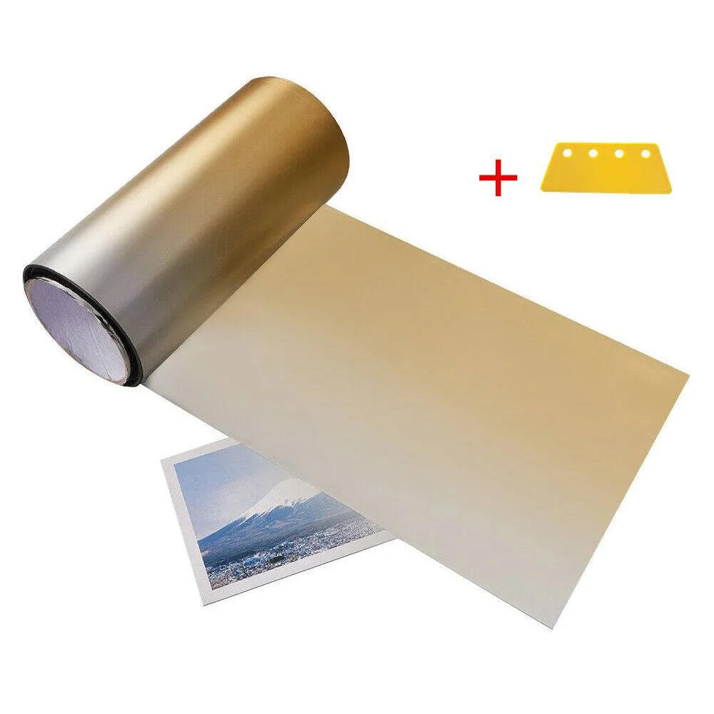 Accessories Car Front Film With Scraper Auto Water Resistant UV Protected Stretchable Sun Visor Strip Windshield