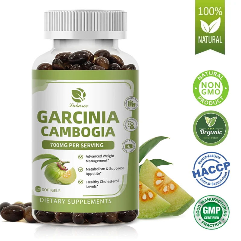 

LUKAREE Garcinia Cambogia Capsules Detox &Weight Management,Metabolism & Energy Support, Stabilize Cholesterol Levels&Fat Health