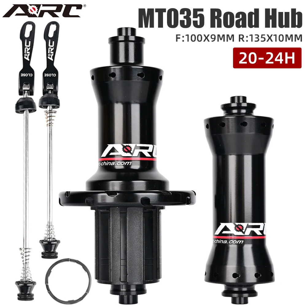 

ARC Road Bicycle Hub Straight Pull Front 20 Rear 24 Hole 4 Bearing 4 Pawl 3 Tooth Noisy Hub 100x9 130x10MM Rim Brake Accessories