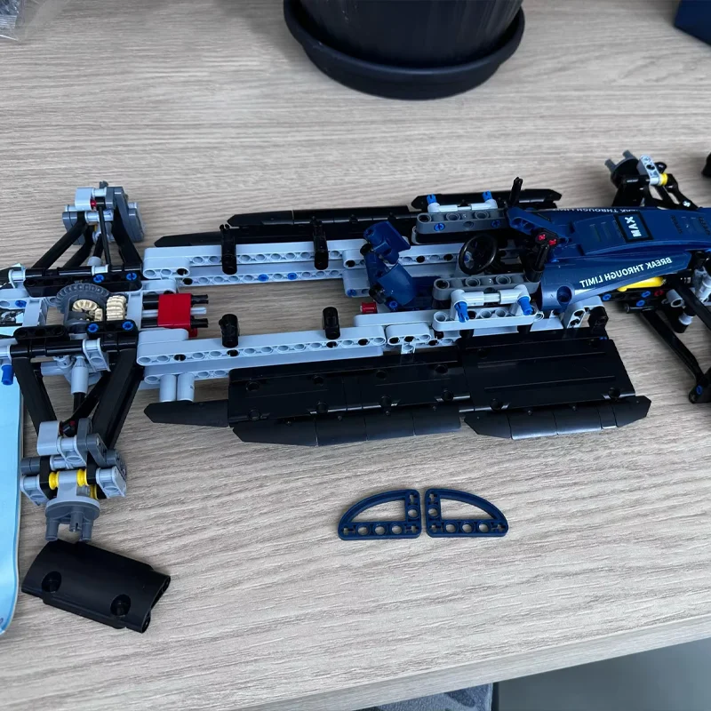 جديد 1000 + قطعة مجموعات مكعبات بناء سيارات السباق الإبداعية 1:10 نموذج ميكانيكي MOC ألعاب أطفال هدايا لعشاق سيارات السباق للأولاد والسباق