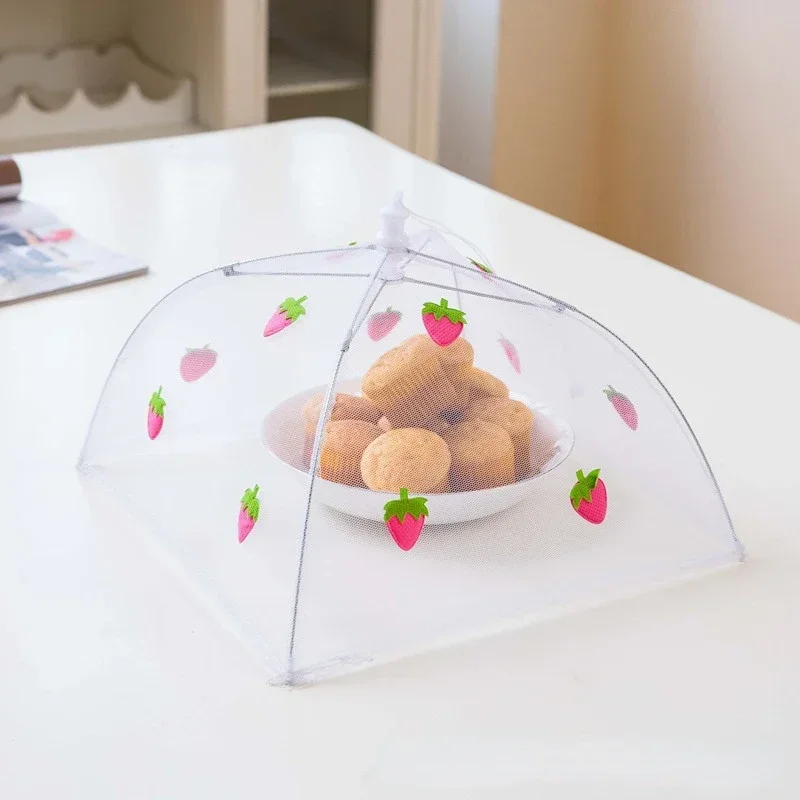 

Складная крышка-сетка для еды, моющийся кухонный зонтик против Нахлыста для пикника, простой креативный многоцветный кухонный прибор