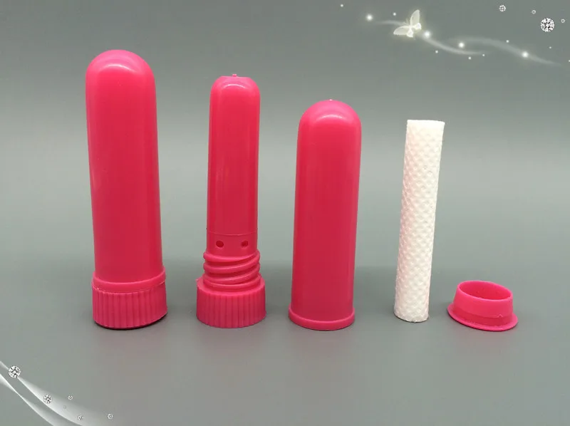 10-300 sets aromatherapie blanco neusinhalatorbuizen met katoenen wieken BPA-vrije plastic inhalatorstokken verpakking voor etherische olie