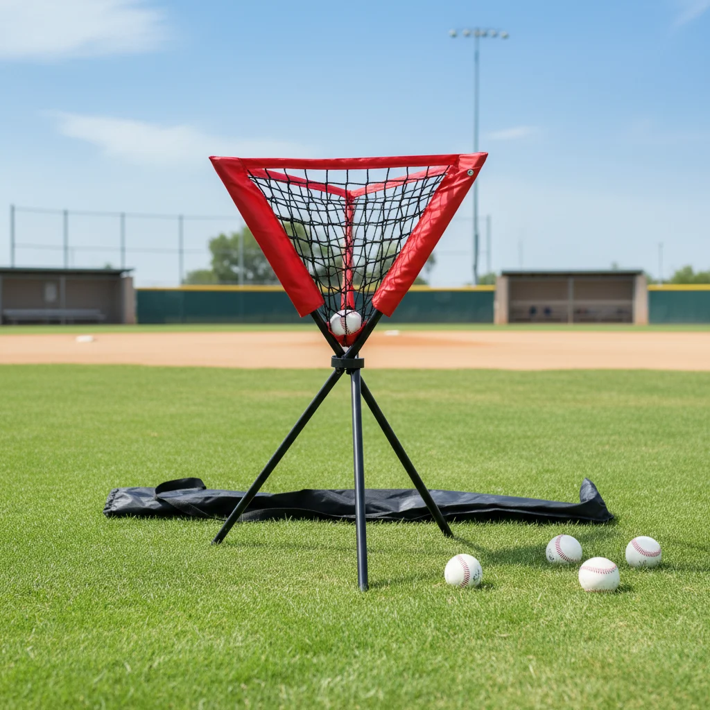 Heavy Equipment Simulator - Collapsible Ball Hopper with Net Portable