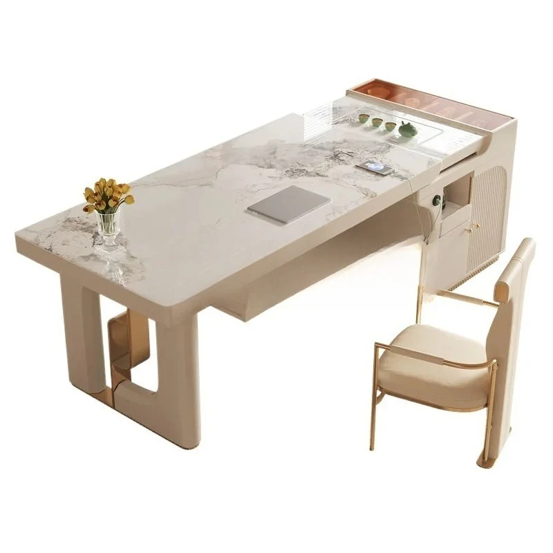 

Современный телескопический чайный столик, роскошный простой офисный интегрированный чайный столик двойного назначения