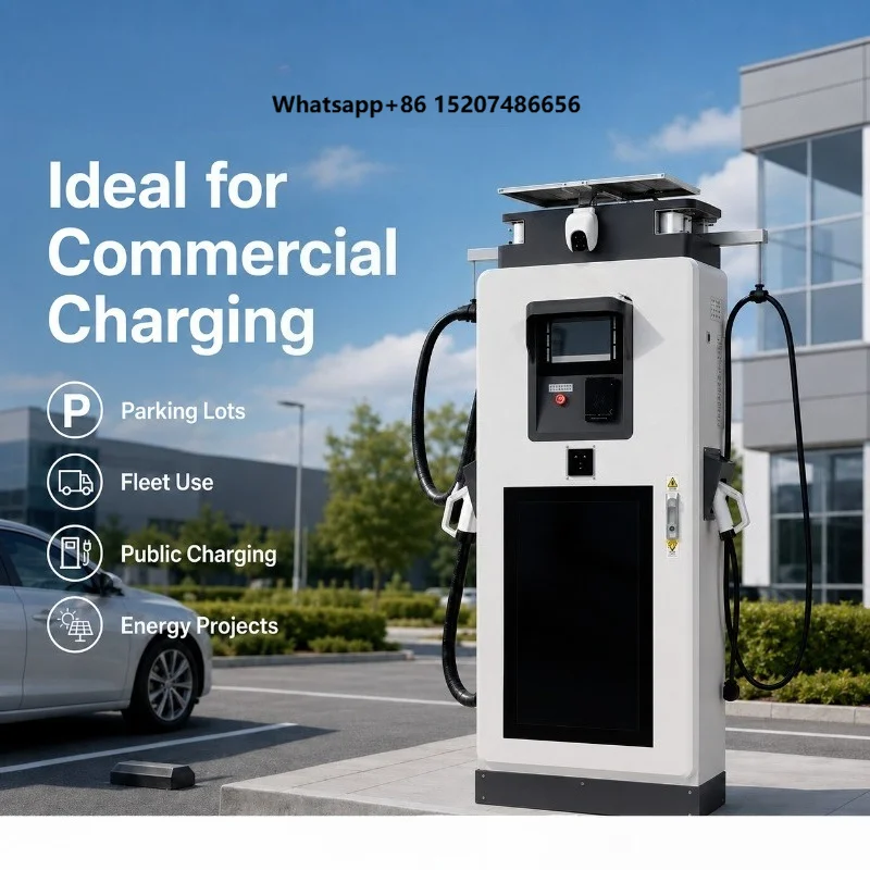 82kw Ac Solar Hybrid Charger Electric Commercial Ev Dc Floor-mounted Vehicle Fast E v Charging Stations for Electric Car