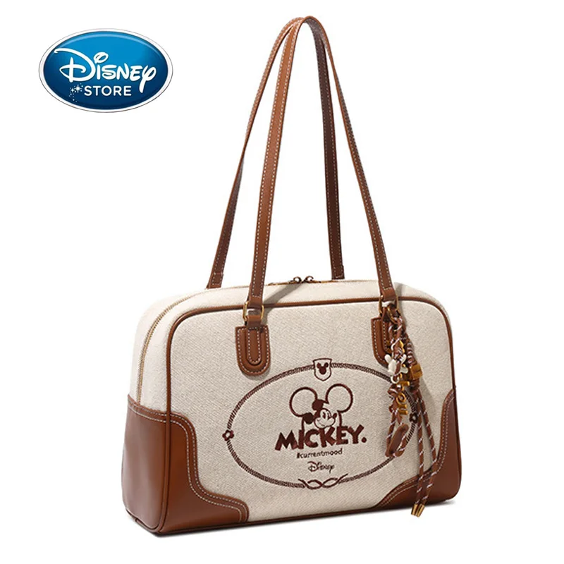 

Disney Original Handbag Crossbody Bag Boston Women's handbag Mickey Pillow Bag Bowling Bags Large Capacity Zippered Backpack