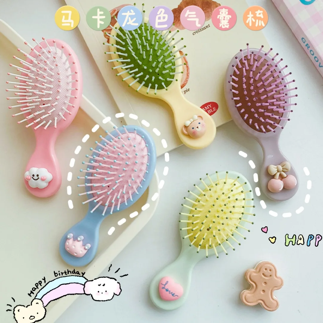 Children\'s Comb Girl Cute Cartoon Brush Comfortable Head Massager Comb Children\'s Portable Antistatic Comb Hair