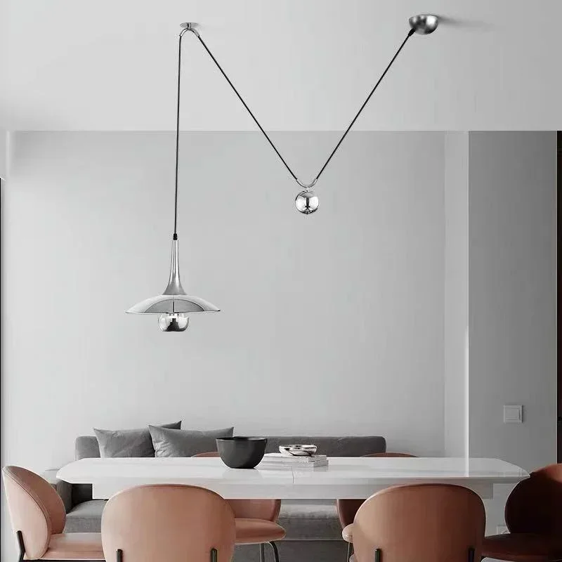 

Nordic creative personalized restaurant pendant light adjustable living room bedroom bedside LED pendant light hanging spotlight