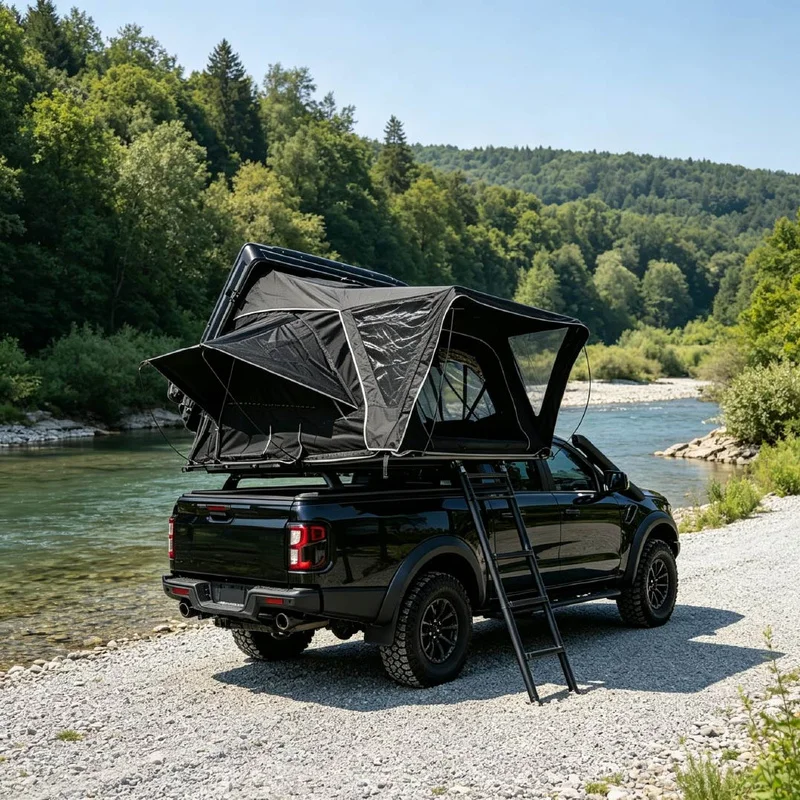 Factory Hot Selling Ize 4Wd Offroad Trailer Up Aluminum Car Hard Rooftop Tent SUV Vehicle
