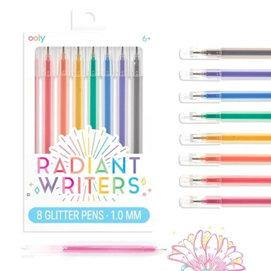 

Writer's Gel Pens Set of 8 - Pens for,Adults, Stationery and Art School Supplies