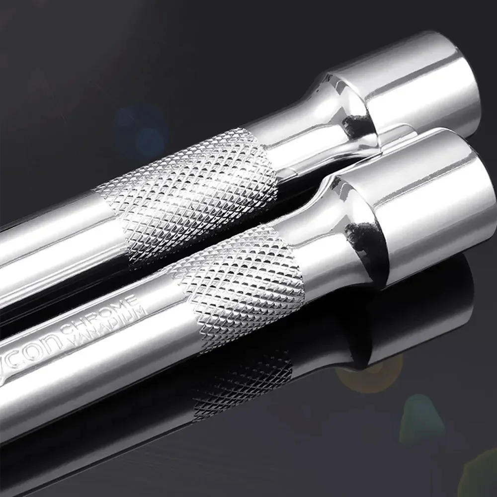 1/4" 3/8" 1/2" Socket Ratchet Wrench Extension Bar 50/75/100/125/150/250mm Long Bar Steering Sleeve Connecting Rod Accessories image 3