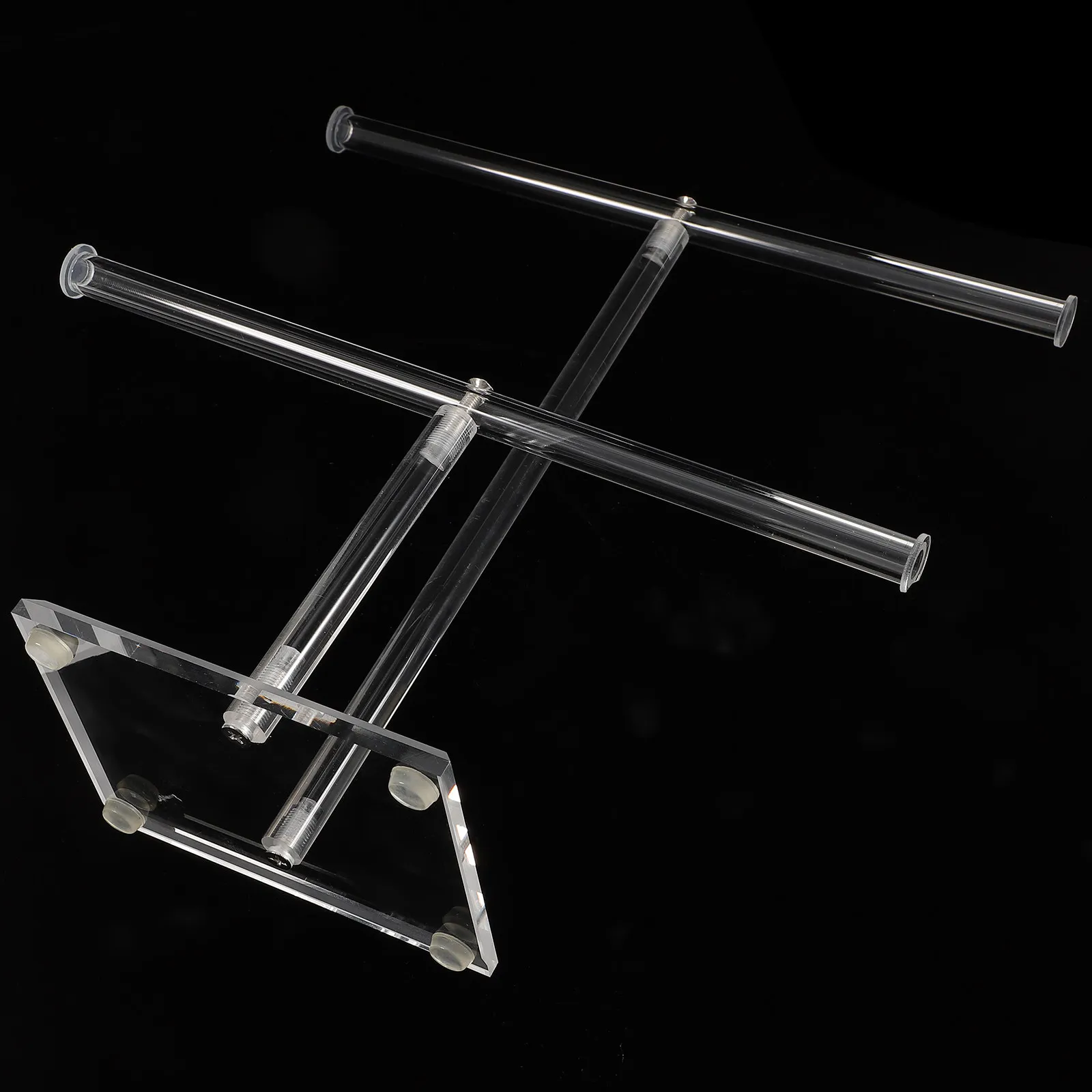 

Подставка для украшений ручной работы, многофункциональная, из прозрачного акрила, органайзер для браслетов, держатель для ожерелий, подставка для часов, держатель для колец и серег