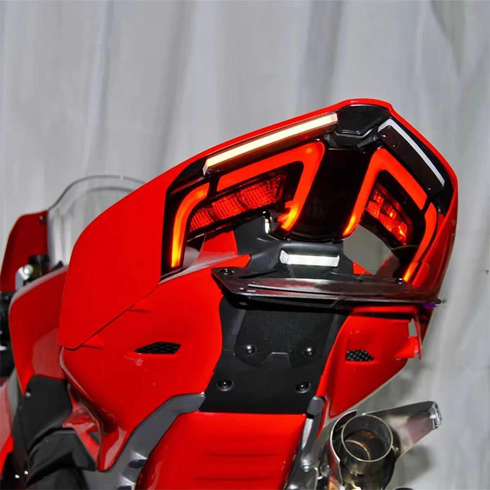 ل DUCATI Streetfighter/Panigale V2 V4 V4S دراجة نارية ail مرتب الحاجز مزيل مع LED بدوره إشارات الحاجز مزيل عدة